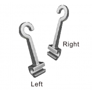 Implant Hook (Crimpable Archwire Hooks) ,  (5 pieces x Left + 5 pieces x Right) / Pack (Unit)